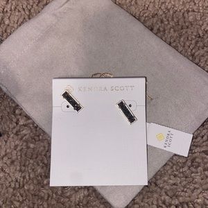 Kendra Scott Gold and Silver Drusy Earrings